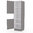 Mikrowelle Einbauschrank, Mikrowellen Hochschrank, 2 Türen, Nische 38cm, 60 * 212 * 57 DHMT38-197-V