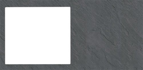 aadia CAR6-122-1 Küchenarbeitsplatte Porto Schiefer, 122*60*4cm, 1CASN